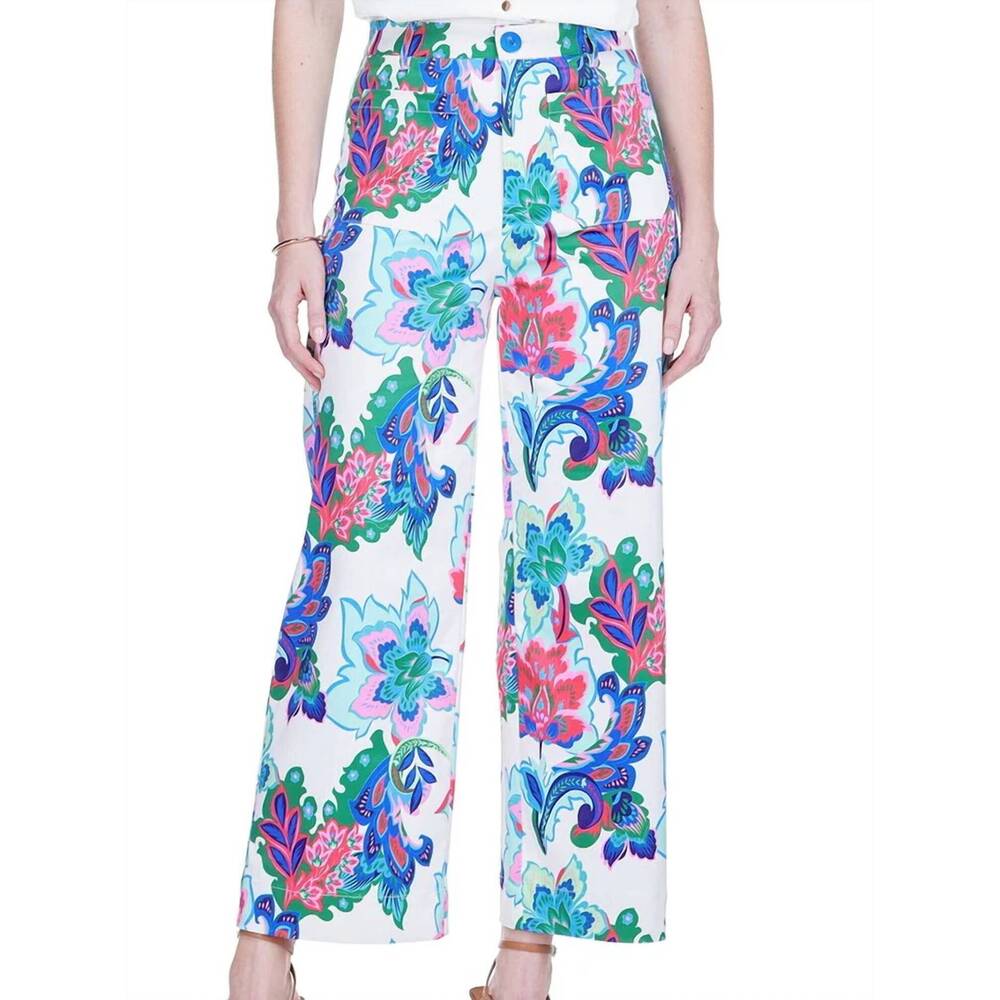 NEW JADE & JOY JOY exotic garden pocket pants in multi